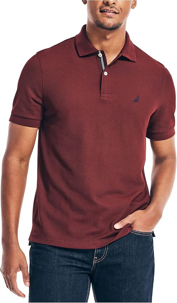 Nautica Men's Solid Deck Shirt | Amazon (US)