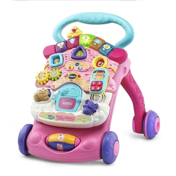 VTech, Stroll and Discover Activity Walker, Walker for Babies, Baby Toy, Pink | Walmart (US)