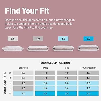 Bedgear Glacier Performance Pillow - Size 1.0 - Cooling Pillow for Hot Sleepers - Medium-Soft Bed... | Amazon (US)