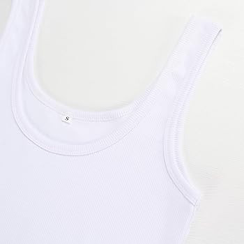 Artfish Women's Sleeveless Cotton Fitted Tank Top Form Fitting Scoop Neck Ribbed Knit Basic Cami ... | Amazon (US)