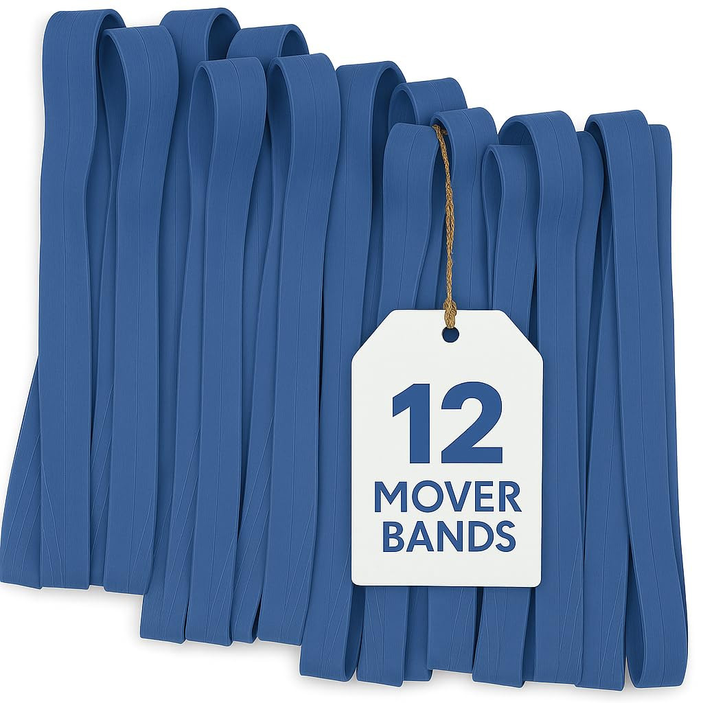 12 Pack of Extra Large Rubber Bands for Moving Blanket & Pad - 36" Length Furniture Mover Bands (... | Amazon (US)