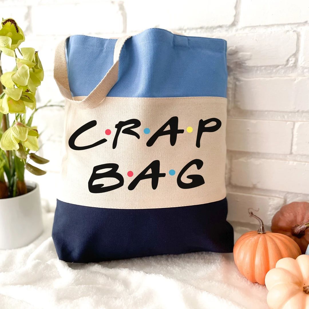 Crap Bag Tote Funny Tote Purse Gift Friends Themed Gift - Etsy | Etsy (US)