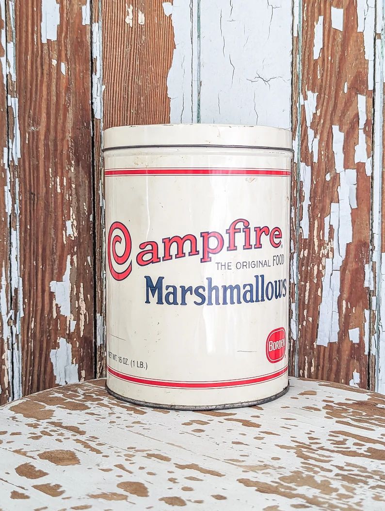 Vintage Campfire Marshmallow Tin - Etsy | Etsy (US)