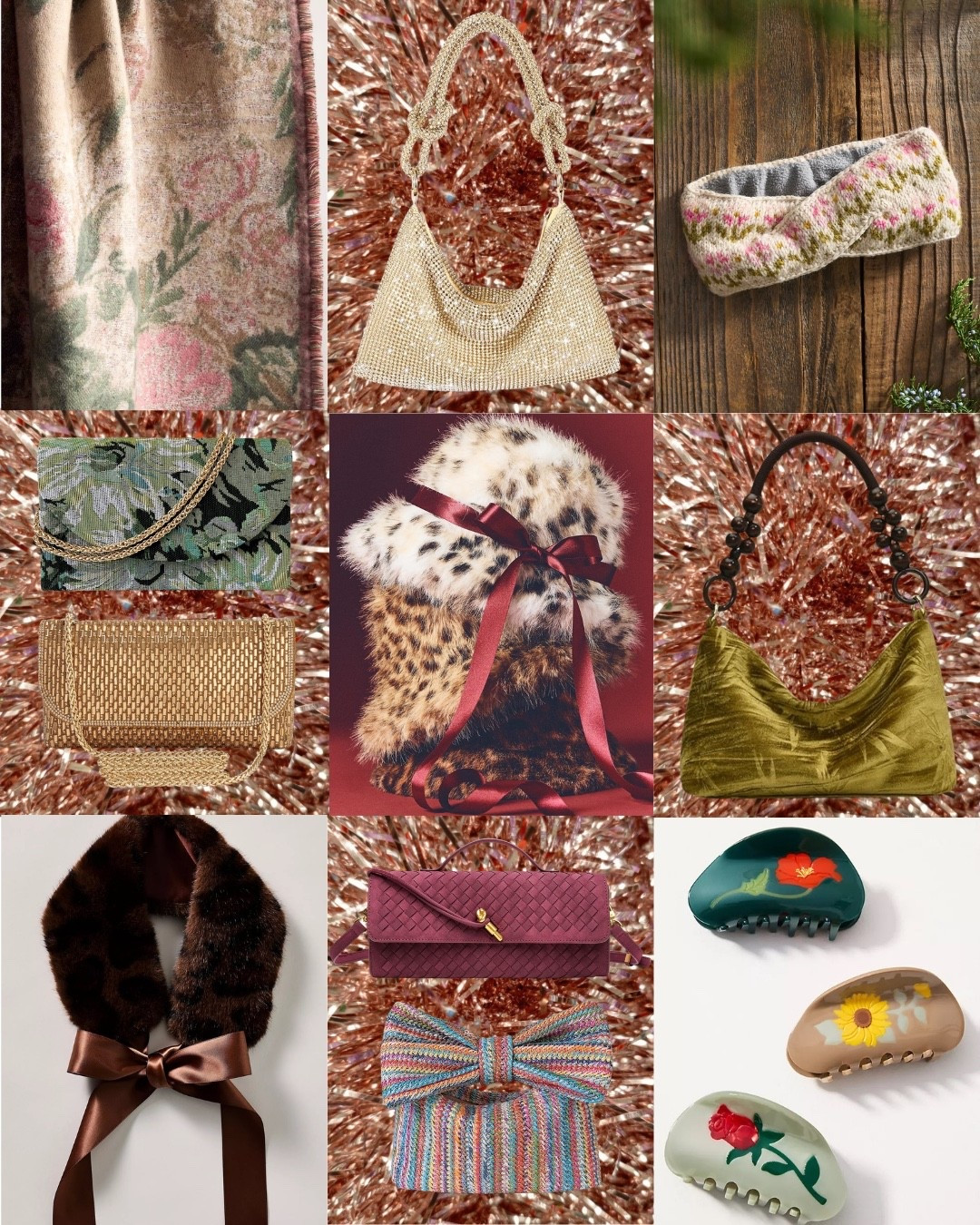 Holiday gift guide: last minute gifts for her. A beautiful selection of purses, handbags, and fun accessories.

#purse #hair accessories #hats #faux fur #throw blankets 

#LTKGiftGuide #LTKHoliday