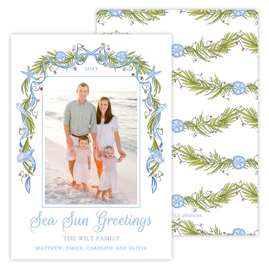 Printable Christmas Photo Card Holiday Photo Card Watercolor - Etsy | Etsy (US)