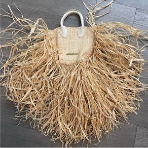 Jacqumeus straw fringe beach bag | Poshmark