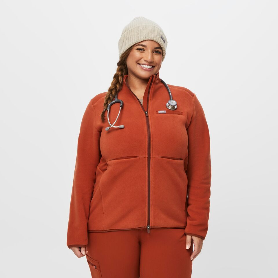 Women's On-Shift Fleece Jacket™ - Auburn · FIGS | FIGS