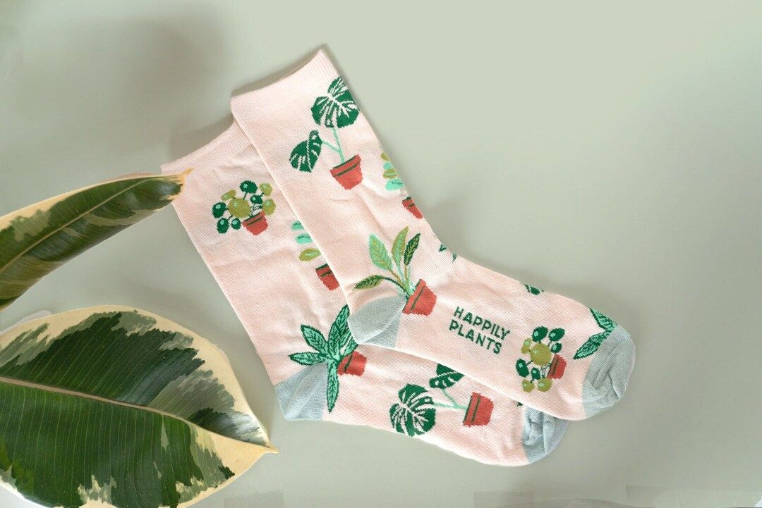 Plant Mom Socks , Plant Socks , Houseplant , Cactus Socks , Plant Gift , Plant Lover Gift , Plant La | Etsy (US)