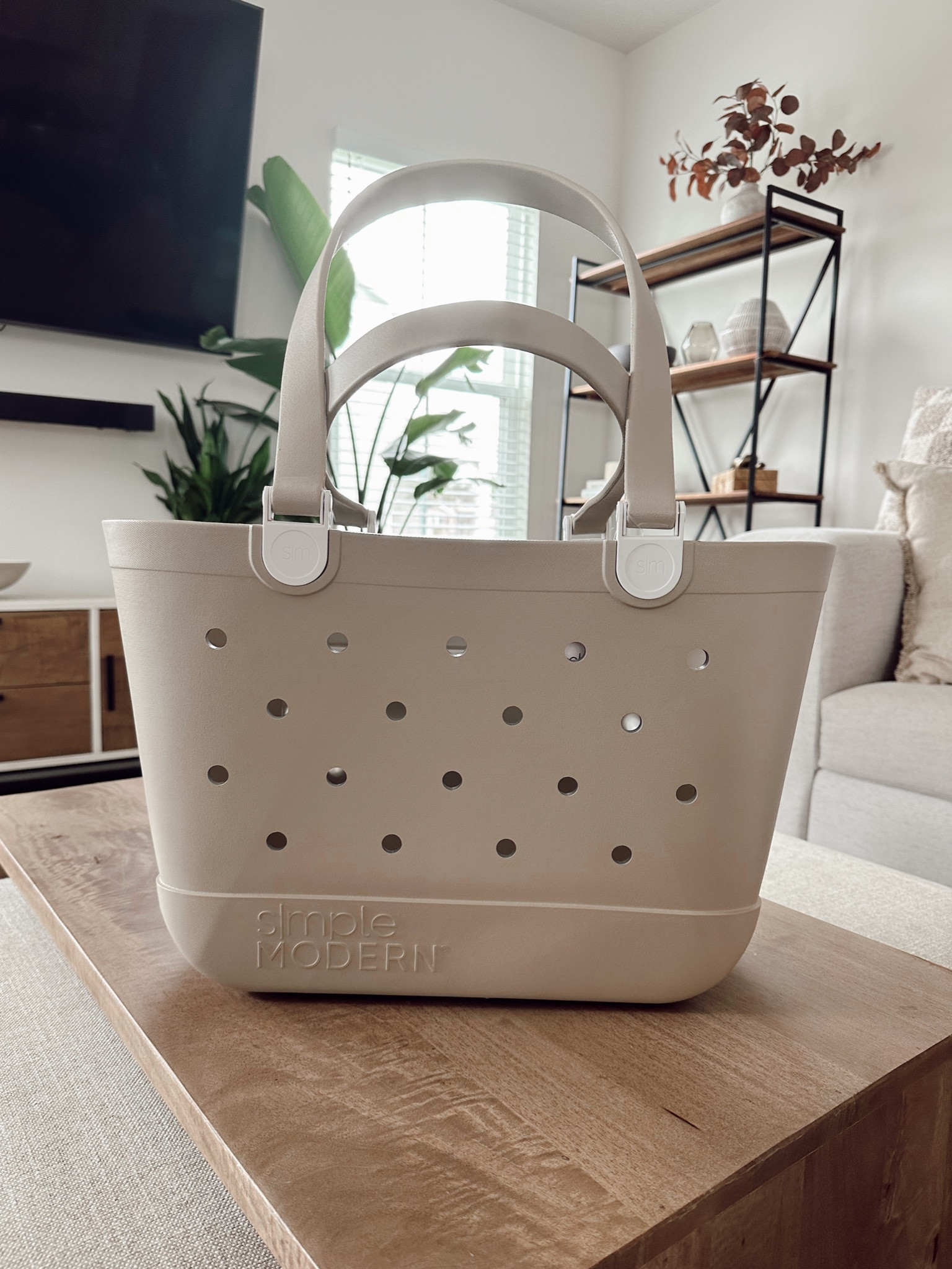 NEW TOTE- Going to be so nice for the beach and pool ☀️ Easy to clean and love this color🤍

#LTKFind