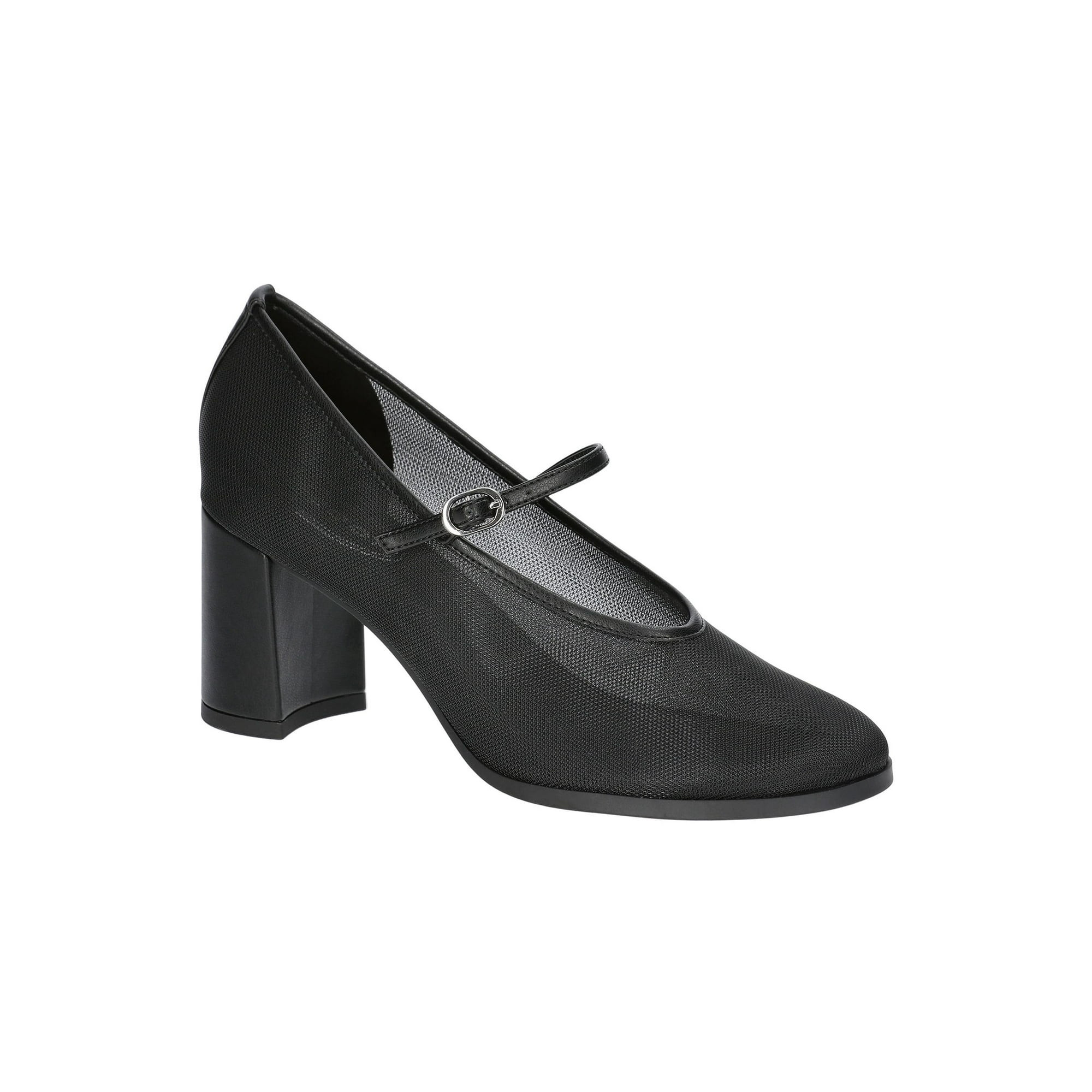 Scoop Women's Mesh Mary Jane Block Heel Pumps | Walmart (US)