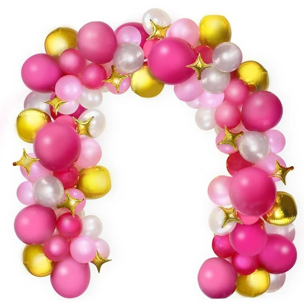 Packed Party "Think Pink" 20 FT Balloon Garland Kit - Walmart.com | Walmart (US)