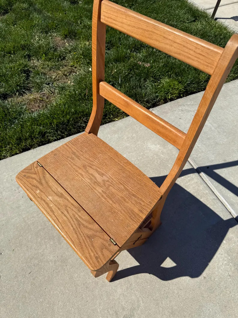 Antique Vintage Chair Ladder Turn of the Century Dutch Colonial Step Stool Chair Step Ladder | Etsy (US)