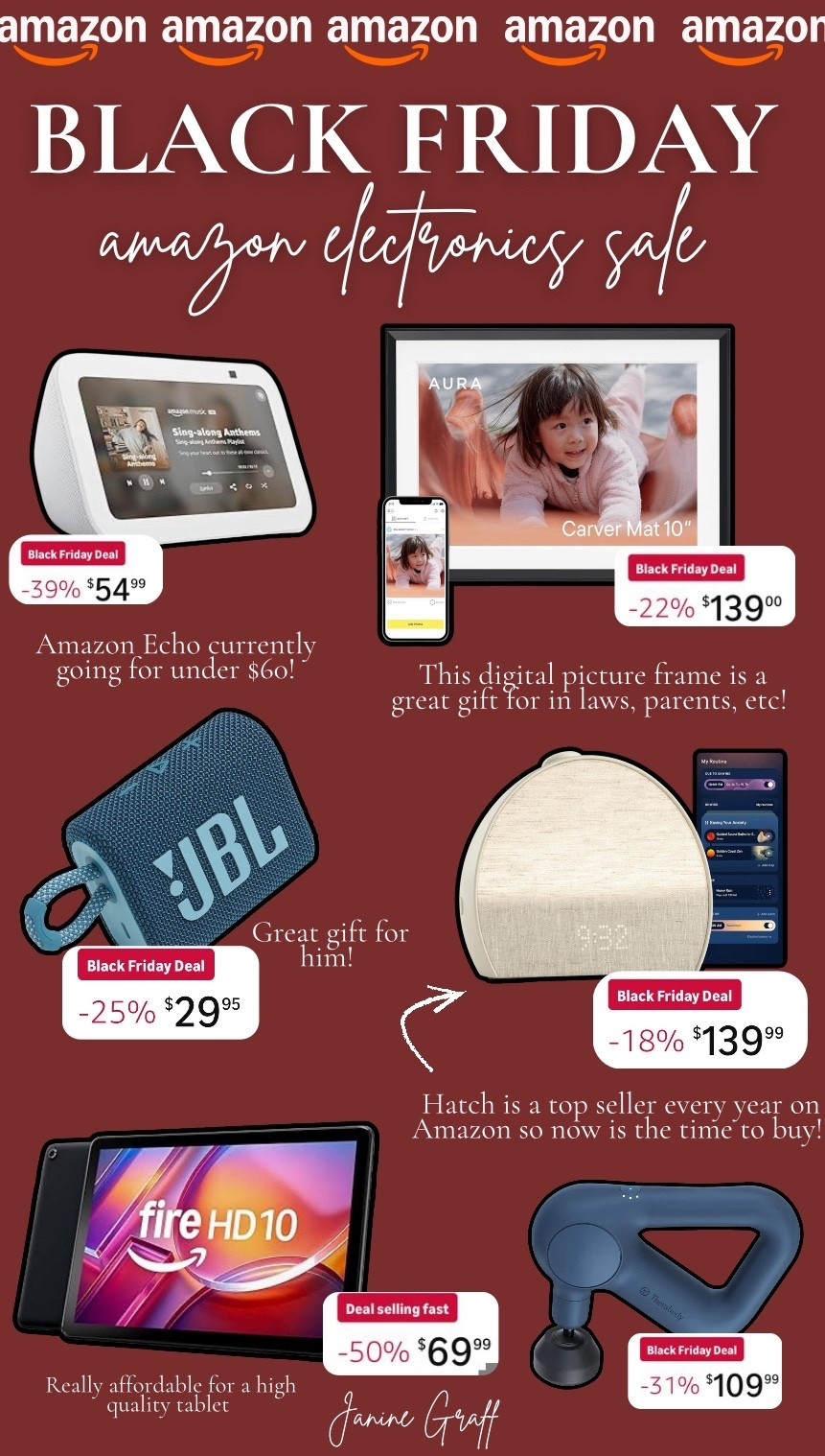 Amazon Electronics Sale happening right now on Amazon! These are great Christmas gifts 🎁🤍

#LTKGiftGuide #LTKHoliday #LTKFindsUnder100