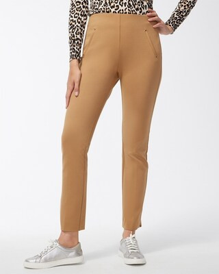 Juliet Ponte Trim Detail Ankle Pants | Chico's