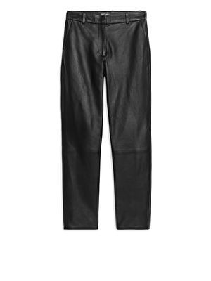 Straight Leather Trousers | ARKET (US&UK)
