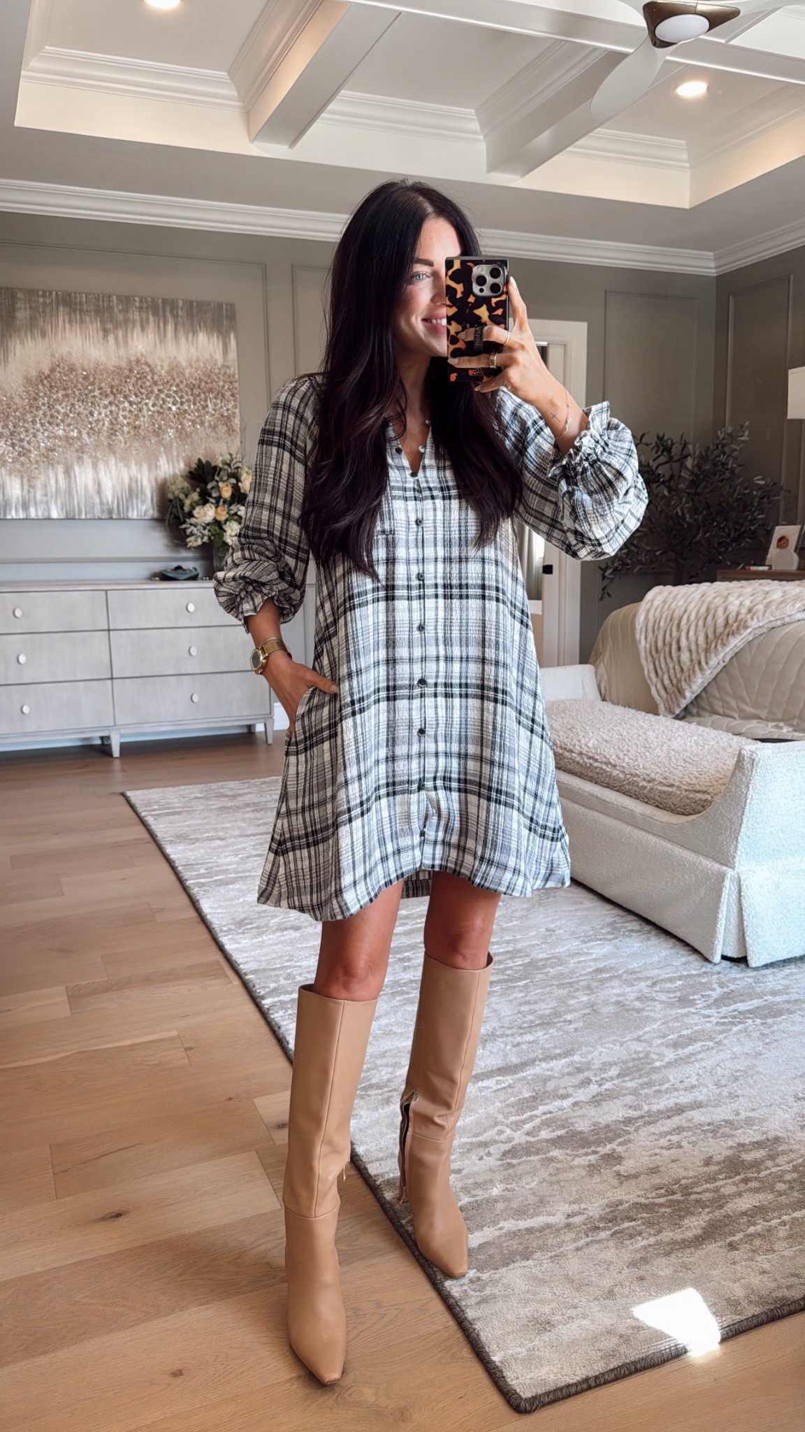 Cutie little fall transition dress 🍁 Wearing a small. 

#LTKStyleTip #LTKSeasonal