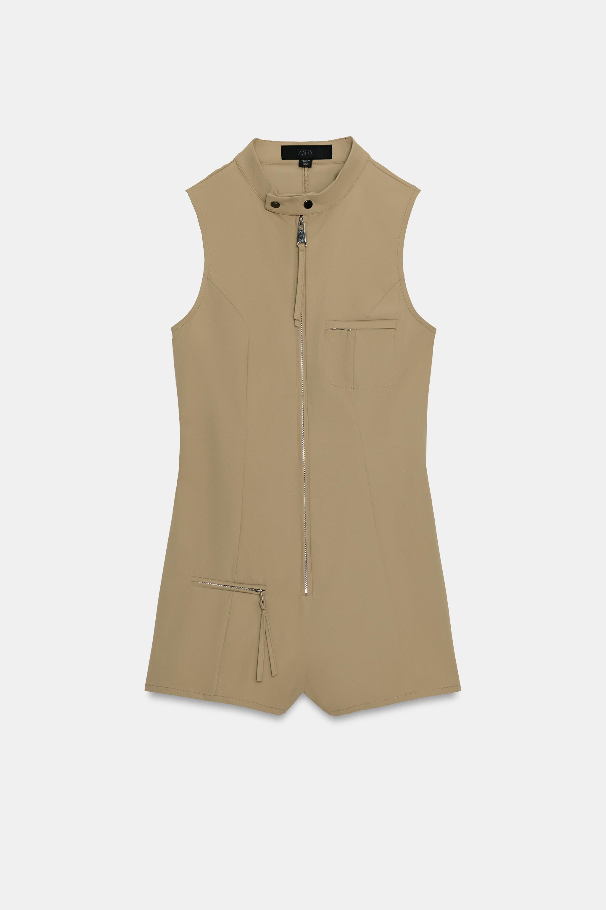 ZIP SHORT JUMPSUIT | Zara UK