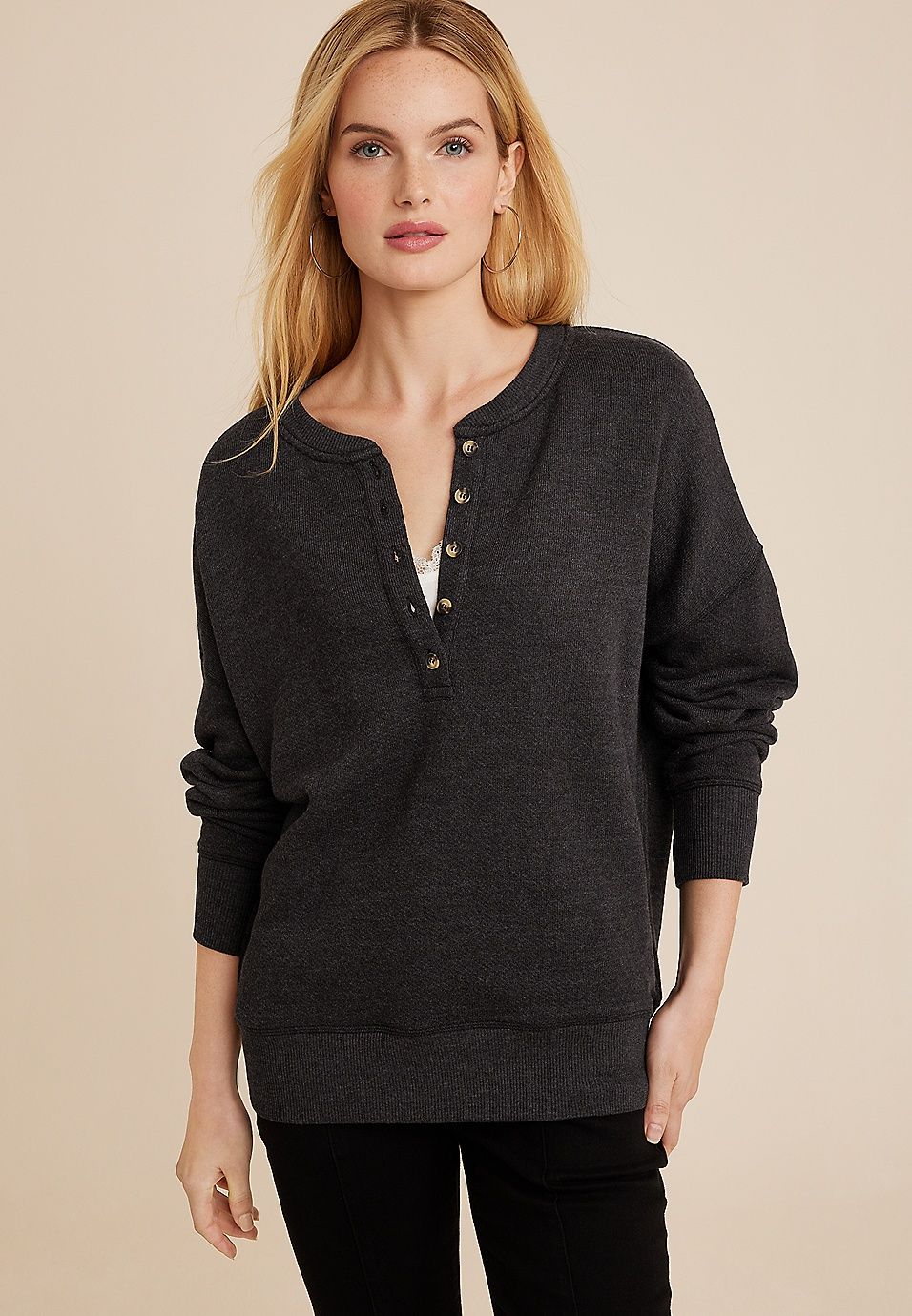 Henley Pullover | Maurices