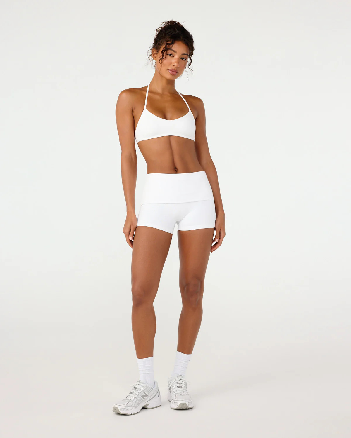Form Invisible Scrunch Fold Over Shorts 3" | Deep Navy | Crop Shop Boutique US