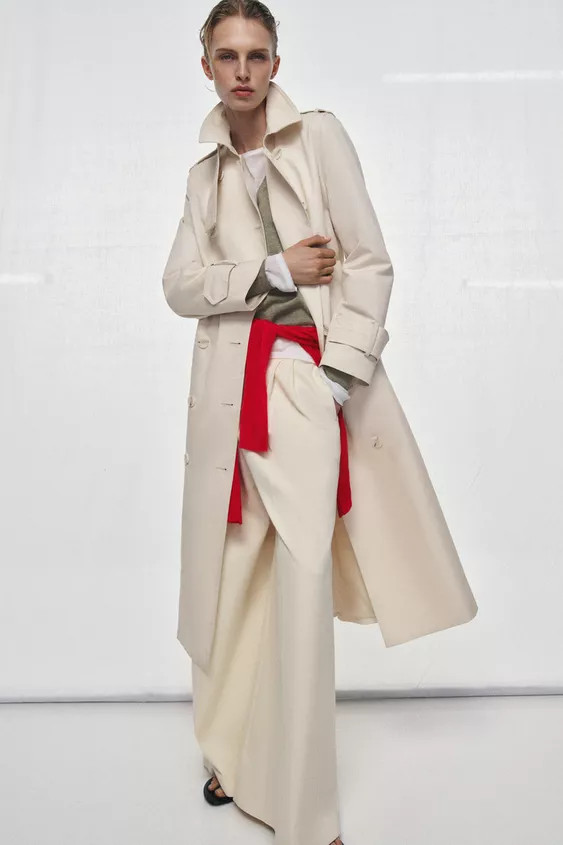 ZW COLLECTION BELTED TRENCH COAT | Zara UK