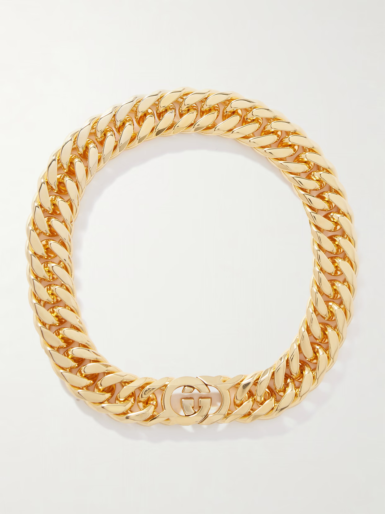 Gucci - Interlocking Gg Gold-tone Necklace - One size | NET-A-PORTER APAC