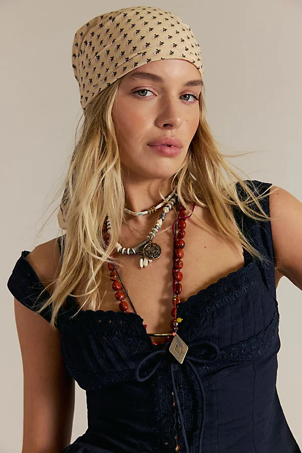 Lotus Paisley Print Bandana | Free People (Global - UK&FR Excluded)