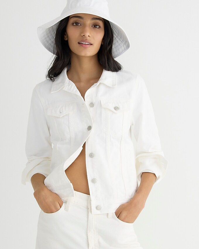 Classic denim jacket in white | J. Crew US
