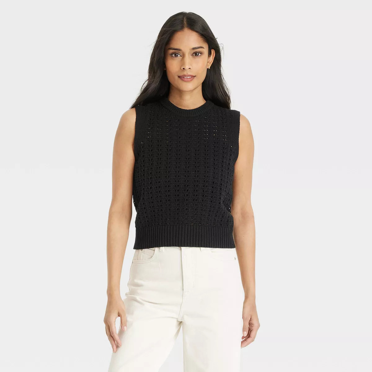Women's Openwork Sweater Vest - Universal Thread™ | Target