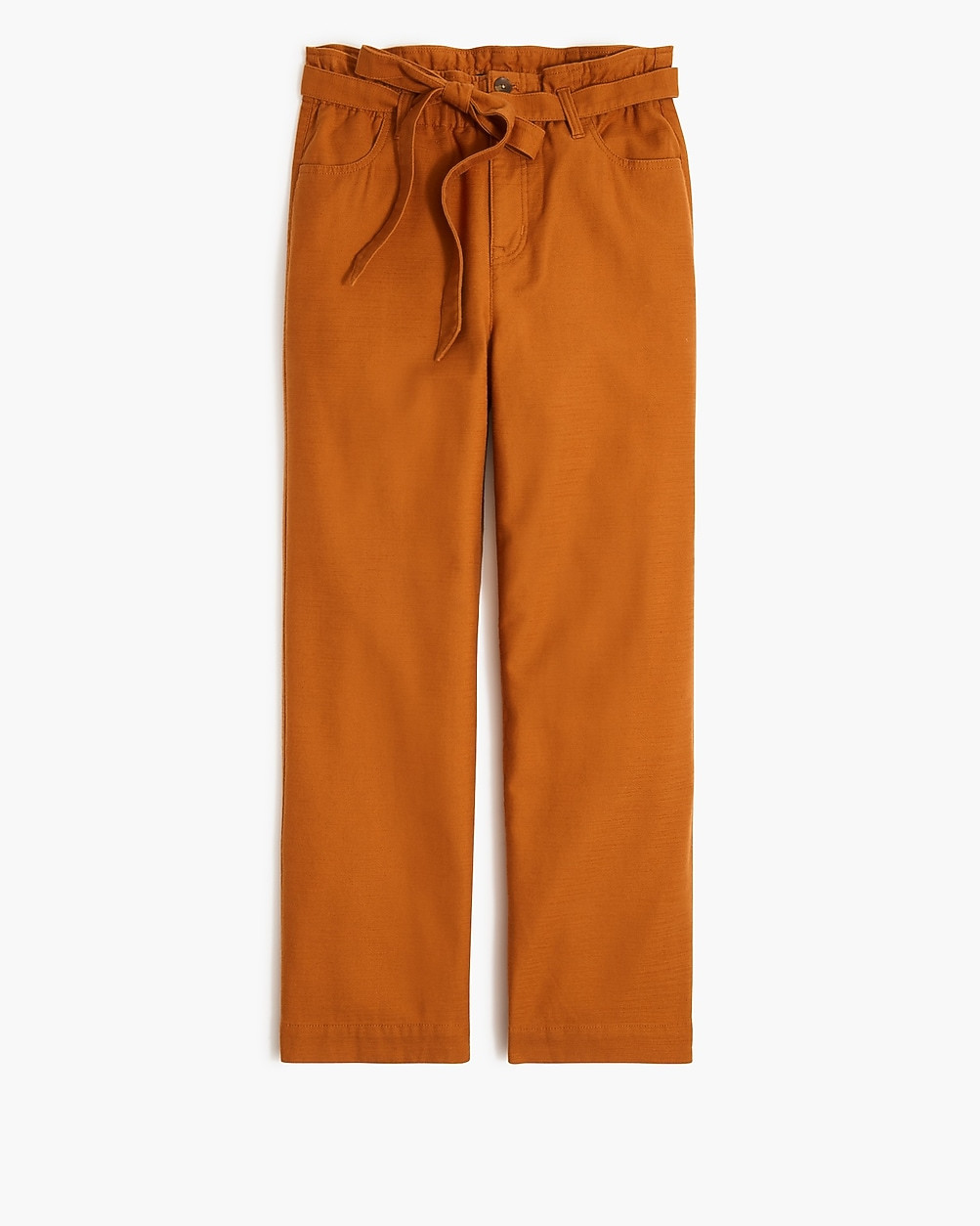 Cropped twill paper-bag pant | J.Crew Factory