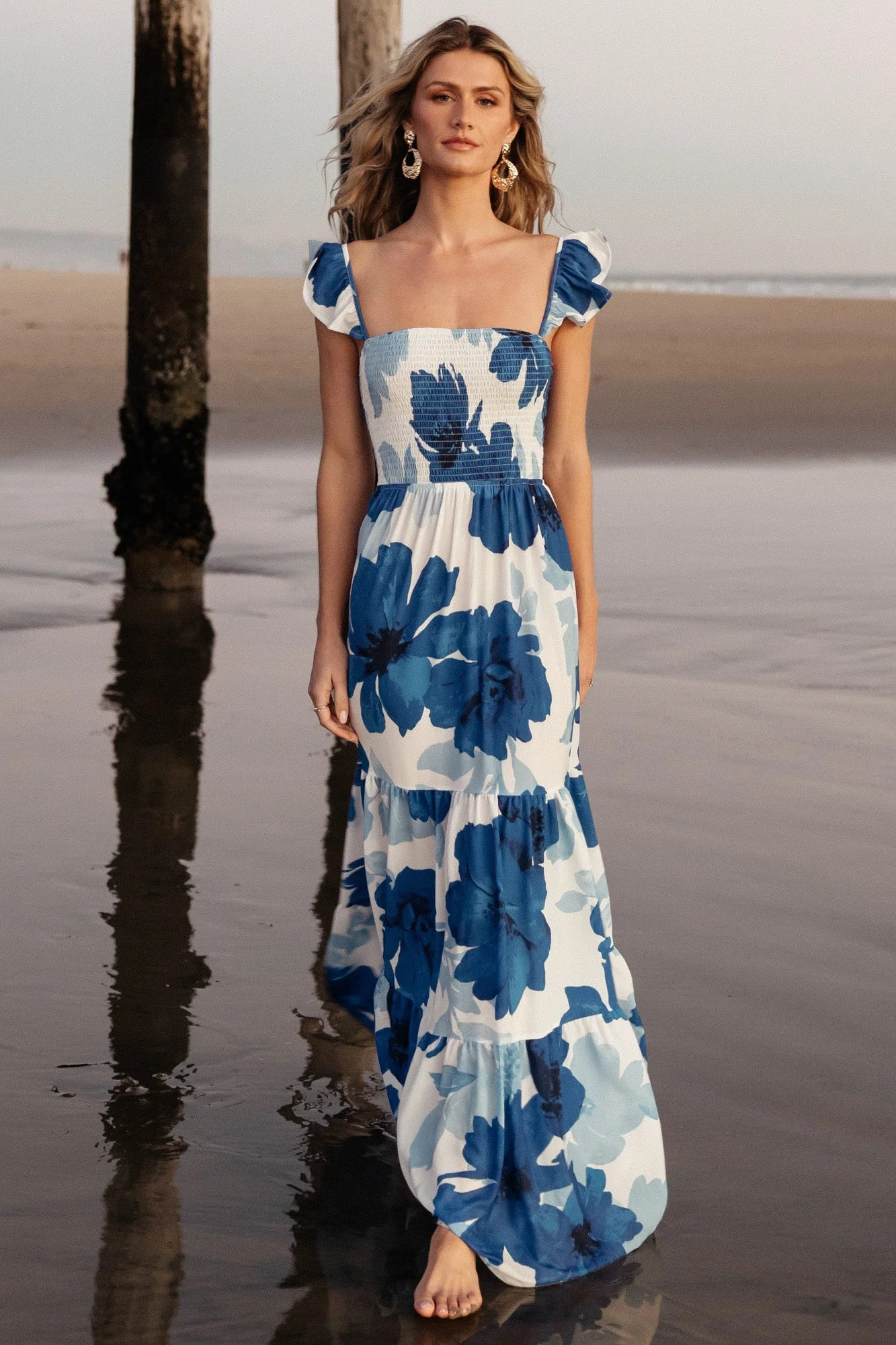 Mikaela Maxi Dress | Blue Floral | Baltic Born