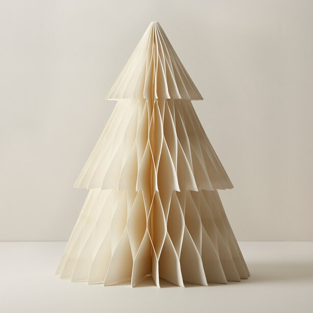 OUI MEDIUM WHITE PAPER ACCORDION TREE | Indigo (CA)