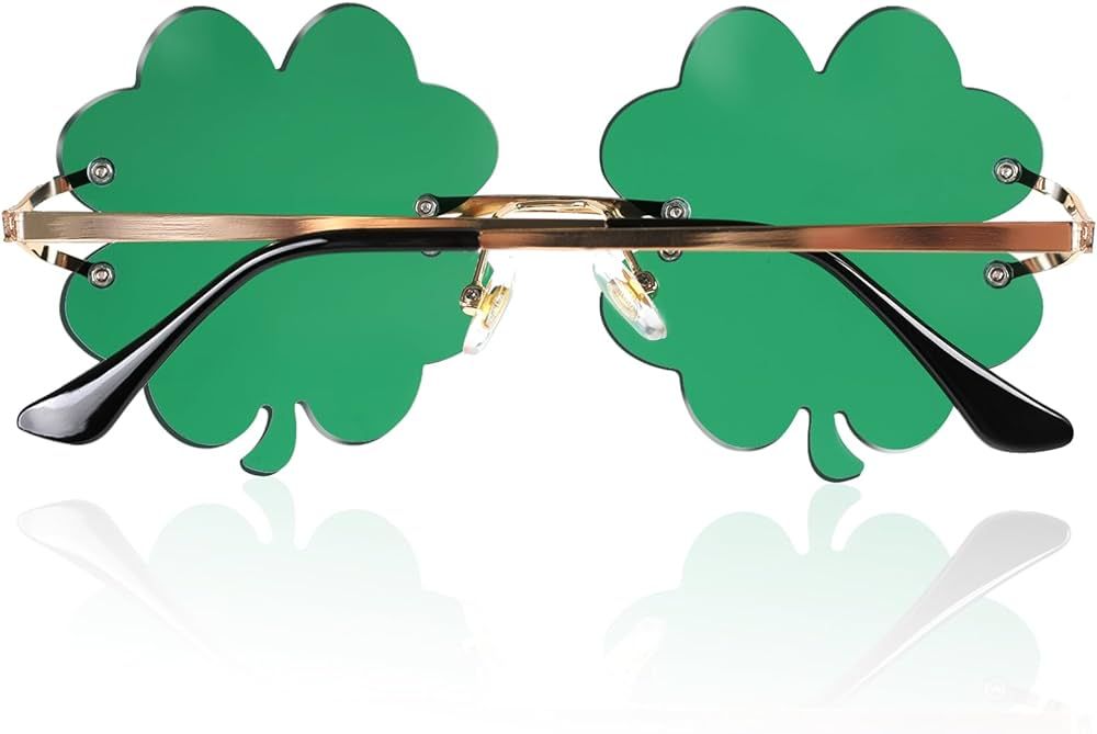 St. Patrick's Day Accessories Shamrock Glasses Decorations, St Patty's Day Sunglasses Four Leaf C... | Amazon (US)