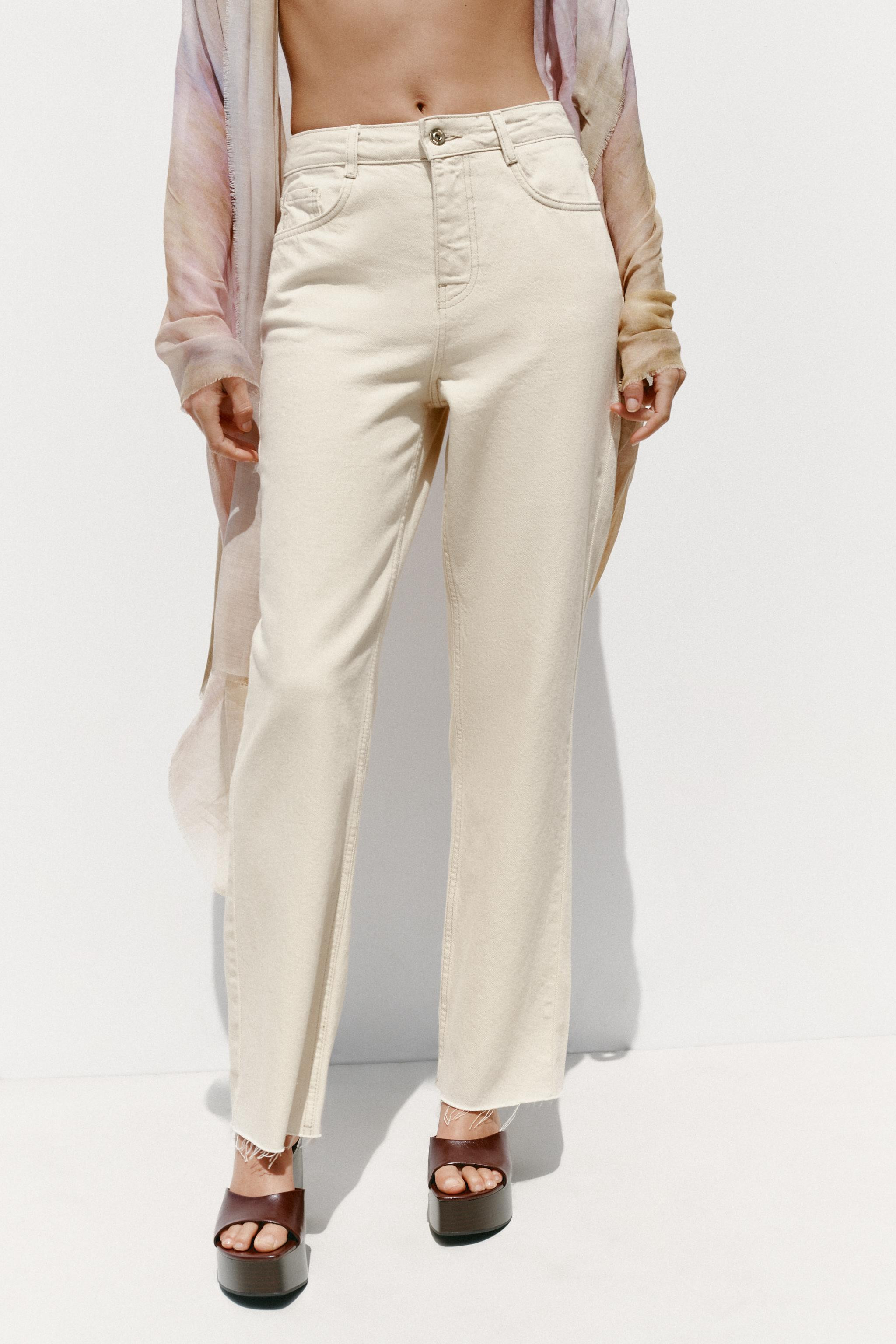 Z.02 STRAIGHT HIGH-WAIST ANKLE JEANS | Zara US