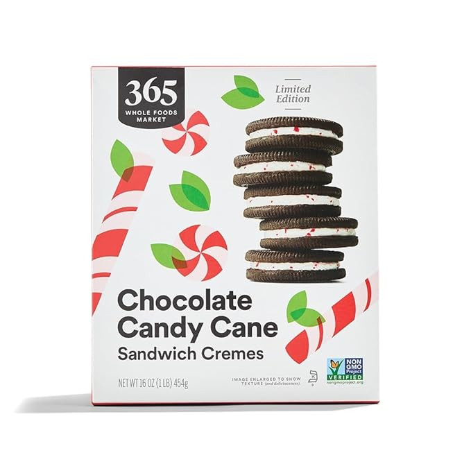 365 by Whole Foods Market, Chocolate Candy Cane Sandwich Cremes, 16 Ounce | Amazon (US)