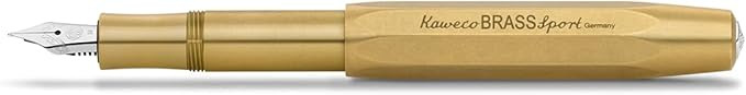 Kaweco BRASS SPORT Fountain Pen I Exclusive Brass Fountain Pen for Ink Cartridges Including Retro... | Amazon (US)