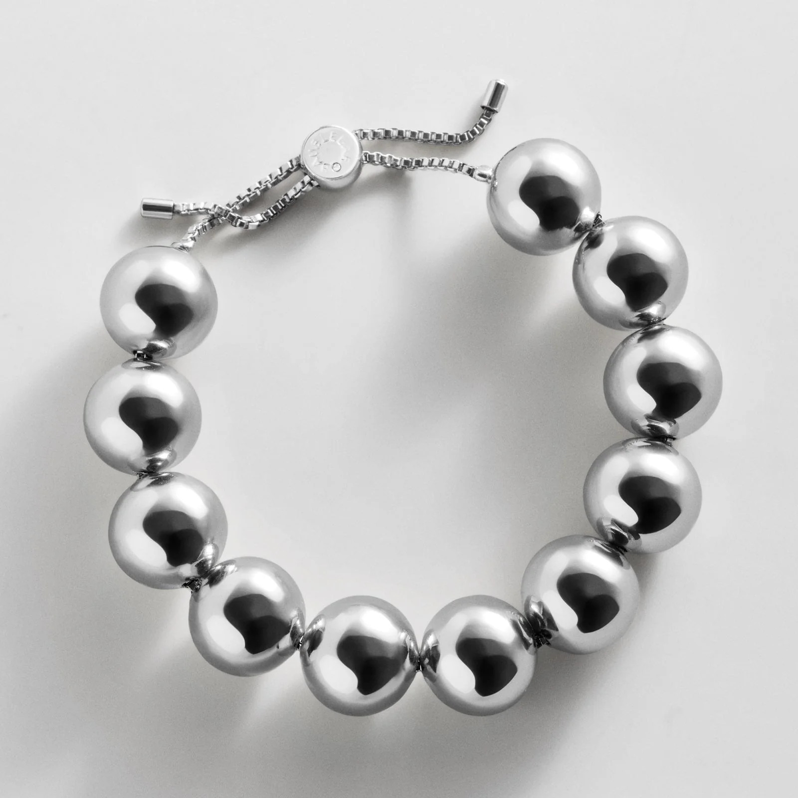 Jane Beaded Bracelet - Silver Bead | BaubleBar