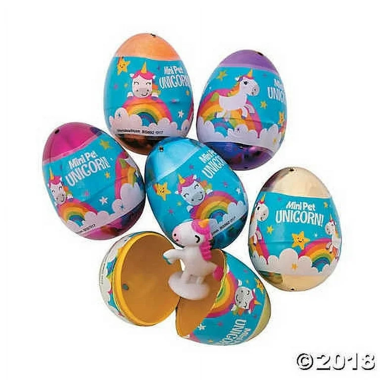 Unicorn-Filled Easter Eggs - Party Supplies - 12 Pieces | Walmart (US)