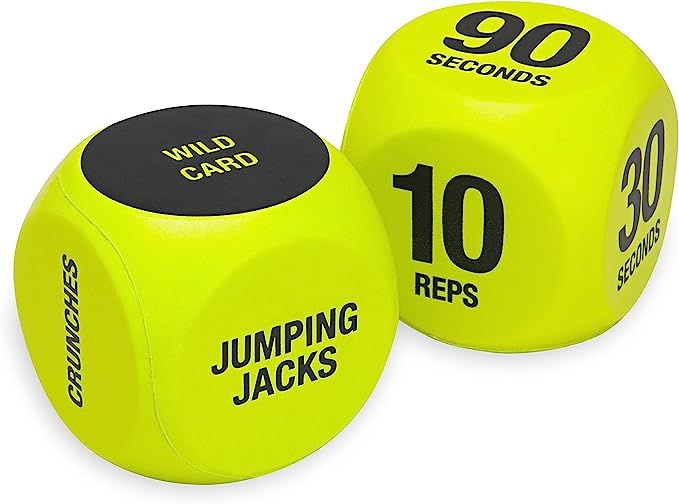 SPRI Exercise Dice (6-Sided) - Game for Group Fitness & Exercise Classes - Includes Push Ups, Squ... | Amazon (US)