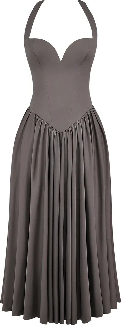 HOUSE OF CB A-Line Halter Dress | Nordstrom | Nordstrom