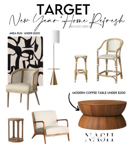 Home decor updates from Target’s new line! Includes modern coffee table and modern black and cream rug as well as other modern farm house and transitional home essentials 

#LTKsalealert #LTKhome #LTKFind