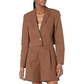 The Drop Women's Karina Cropped Boxy Blazer | Amazon (US)