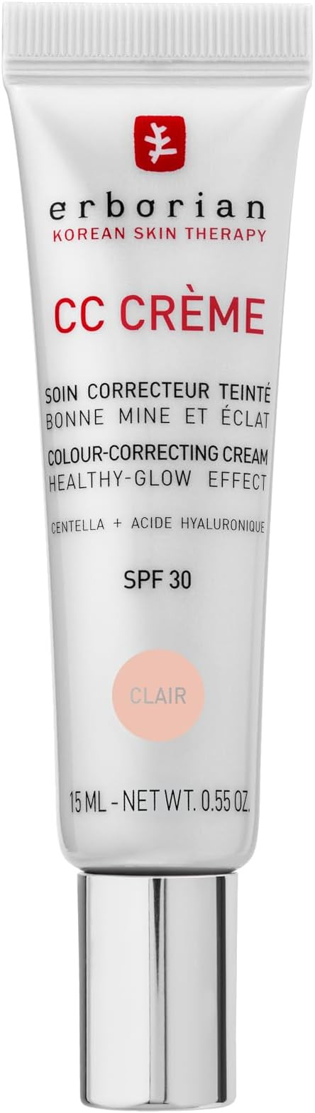 Erborian - CC Cream with Centella Asiatica - Color Correcting Cream with Healthy Glow Effect - Na... | Amazon (UK)