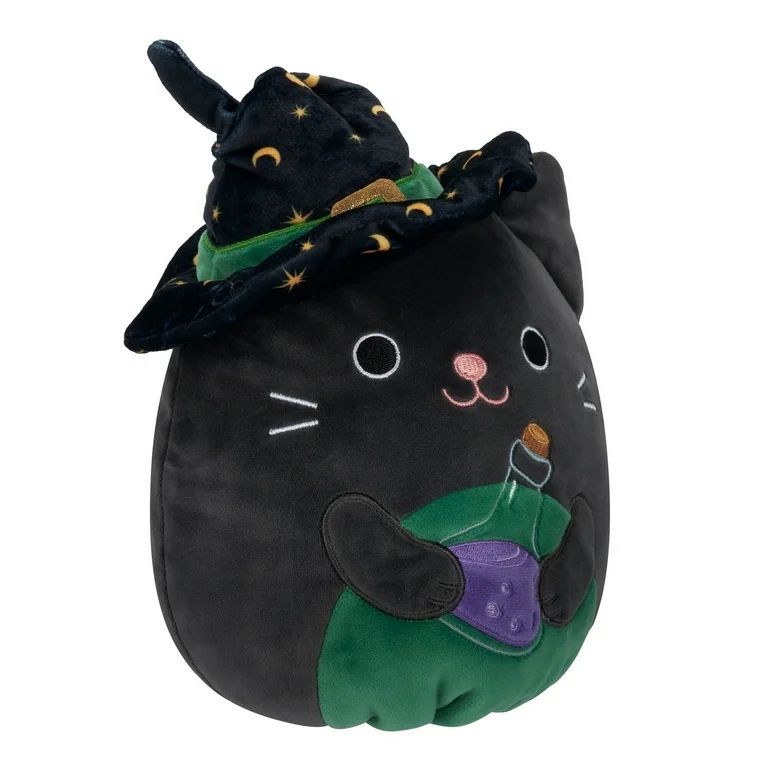 Squishmallows Official 16 inch Cleo the Black Cat with Witch Hat - Child's Ultra Soft Stuffed Plu... | Walmart (US)