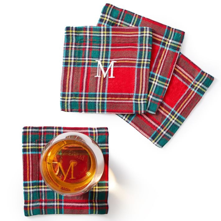 Plaid Coaster, Set of 4 | Mark and Graham