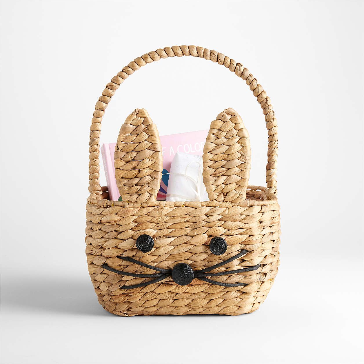 White Woven Bunny Kids Easter Basket + Reviews | Crate & Kids | Crate & Barrel