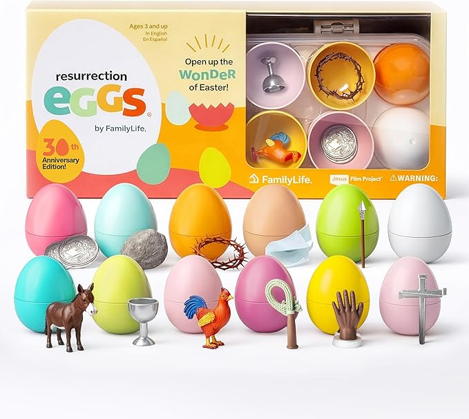 FAMILYLIFE Resurrection Eggs 30th Anniversary Edition – 12-Piece Set with Booklet & Religious F... | Amazon (US)