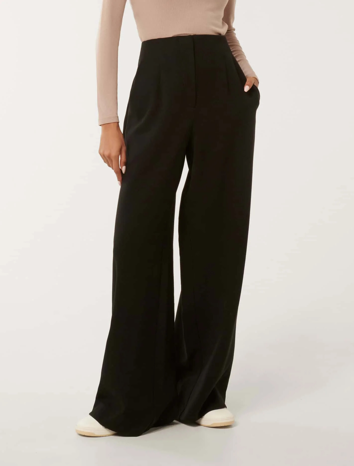 Freya Petite High Waist Wide Leg Pant | Forever New (AU)