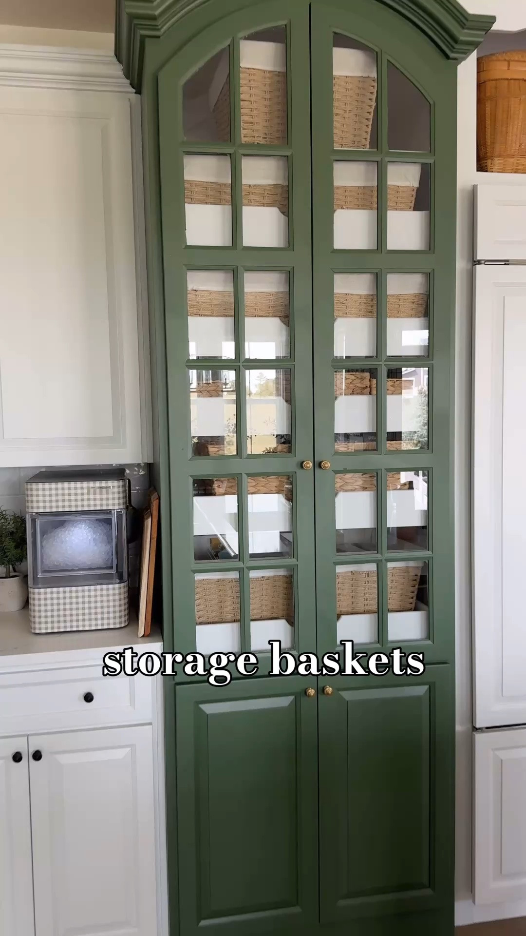 Storage baskets are from Walmart.