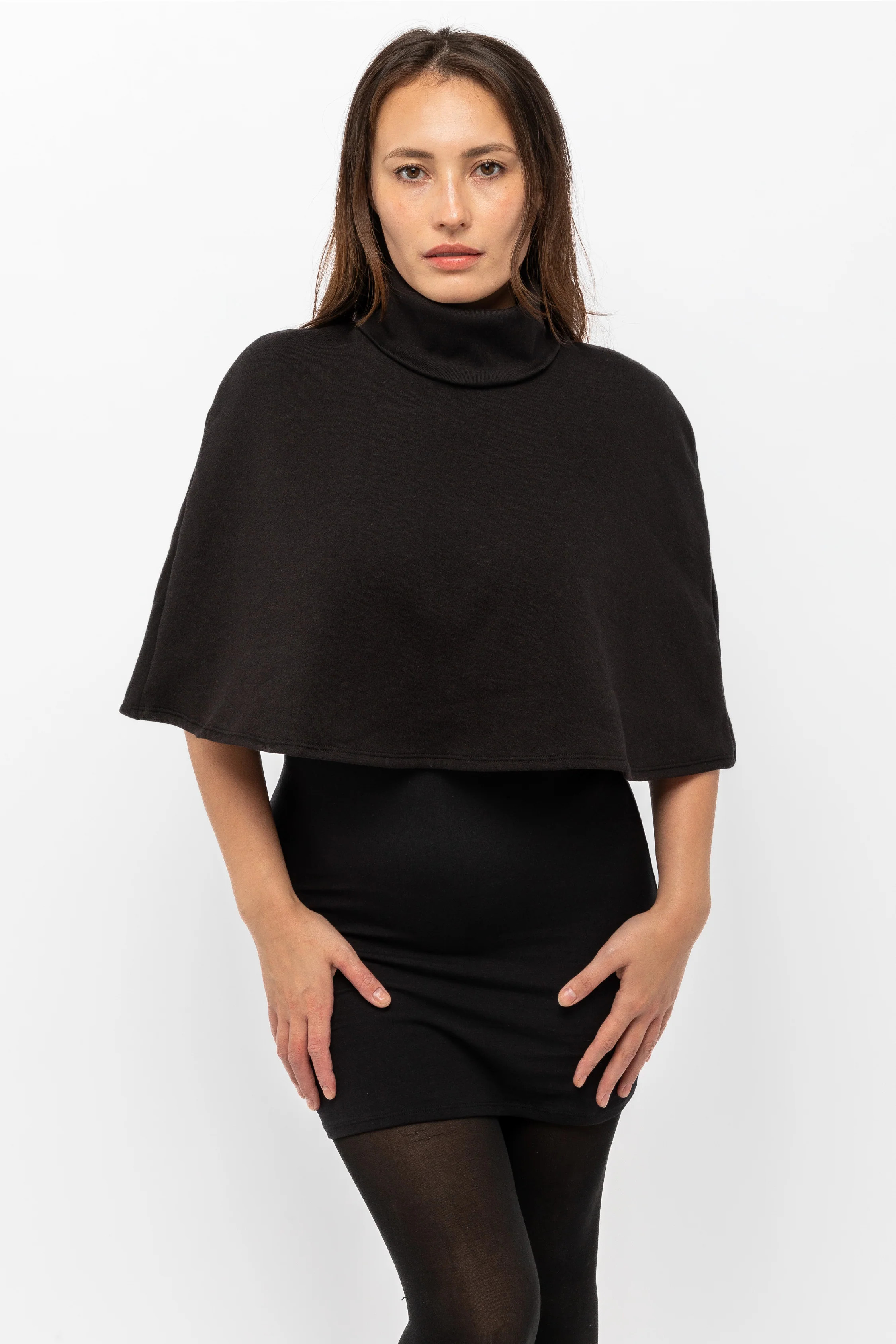 F370 - Flex Fleece Turtleneck Cape | Los Angeles Apparel