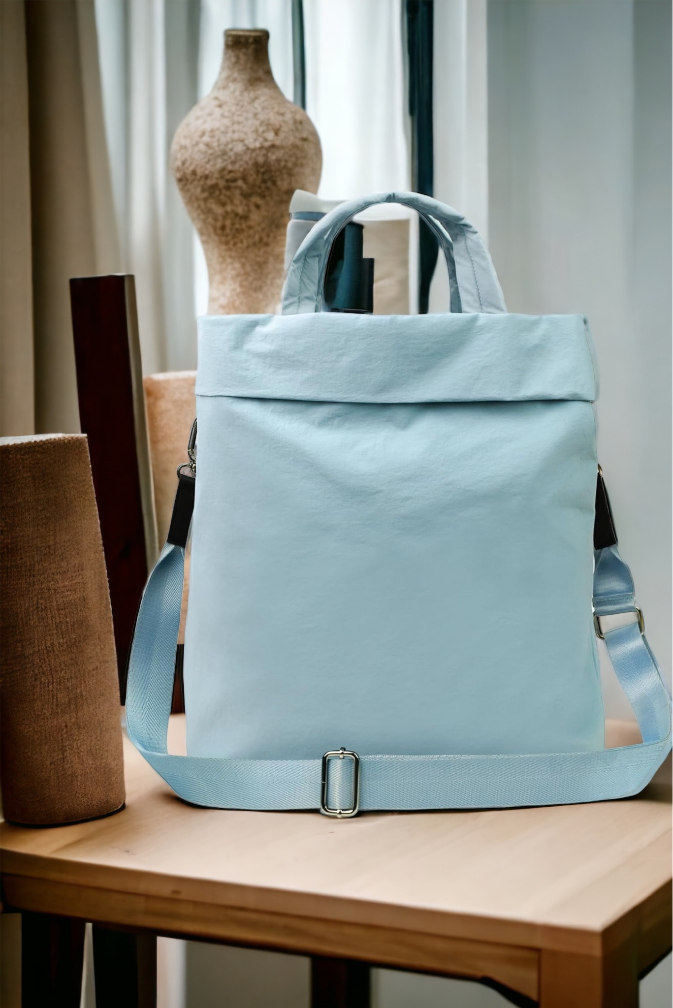 Life’s essentials: love, laughter, and a trusty tote bag. This tote bag is perfect to carry around. It can be easily washed and it comes with a removable strap, making it easy to use as a crossbody bag. You can carry a small laptop in it along with many other items. Lightweight and durable. It also comes in other colors, but I couldn’t resist the clear blue. 

#LTKGiftGuide #LTKstyletip #LTKfindsunder50